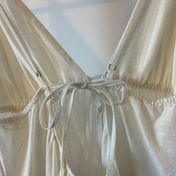 NWOT Anthropologie Colorblock Maxi Dress L Sleeveless Cutout V Neck Printed NWOT - Picture 5 of 8